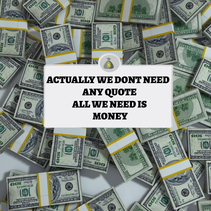 Plantilla de Motivational Money Quote Instagram Post | PosterMyWall