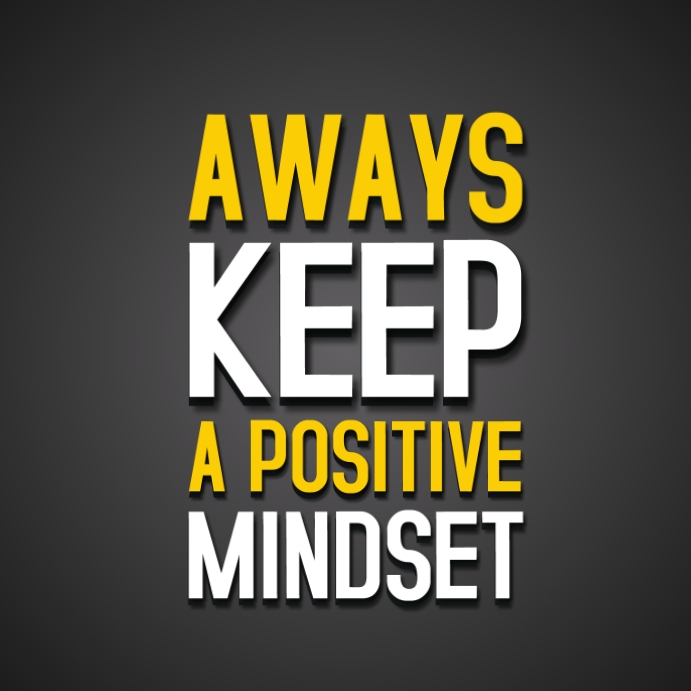 Motivational Positive Mindset Template PosterMyWall