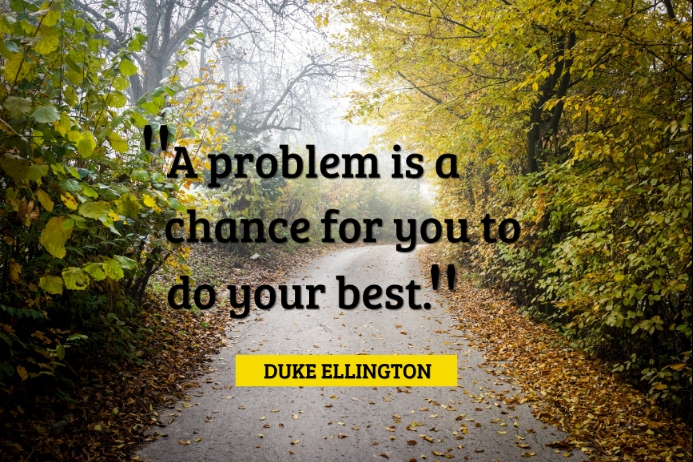 Motivational Problem Template | PosterMyWall