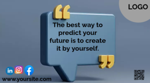 Motivational quote Post sa Twitter template