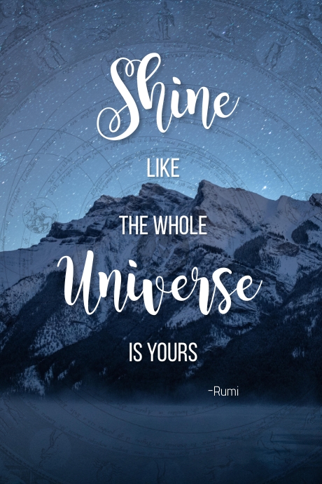 motivational Quote Tumblr Graphic template