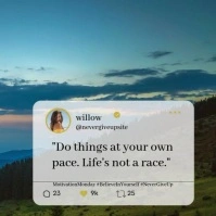 Motivational Quote Instagram Post template