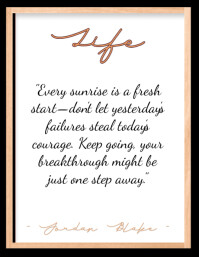 motivational quote Pamflet (Letter AS) template