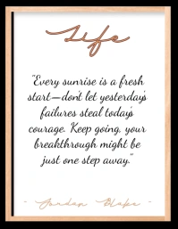 motivational quote Folheto (US Letter) template