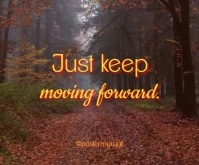 Motivational Quote Video Facebook Post Mittelgroßes Rechteck template