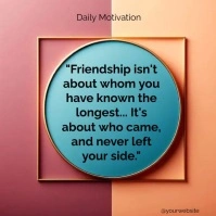 Motivational Quotes สี่เหลี่ยมจัตุรัส (1:1) template