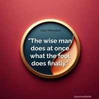Motivational Quotes Square (1:1) template