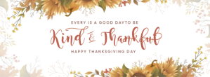 Motivational Thanksgiving Banner Facebook-coverfoto template