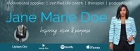 motivational therapist speaker coach podcast Fotografia de capa do Facebook template