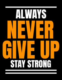 motivational words Ulotka (US Letter) template