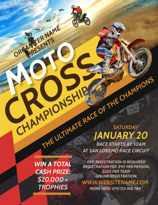 Copy of Motocross Championship Flyer | PosterMyWall