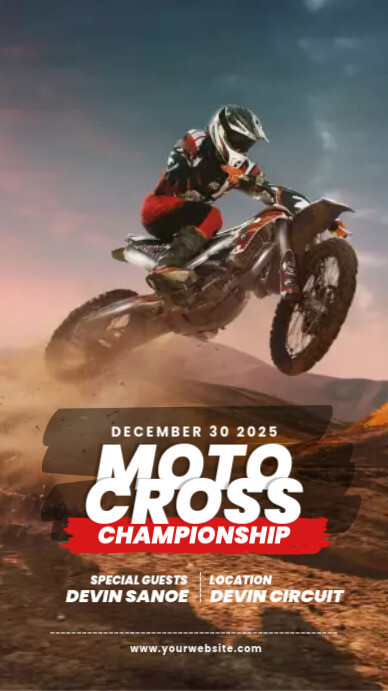 motocross championship template Instagram Story