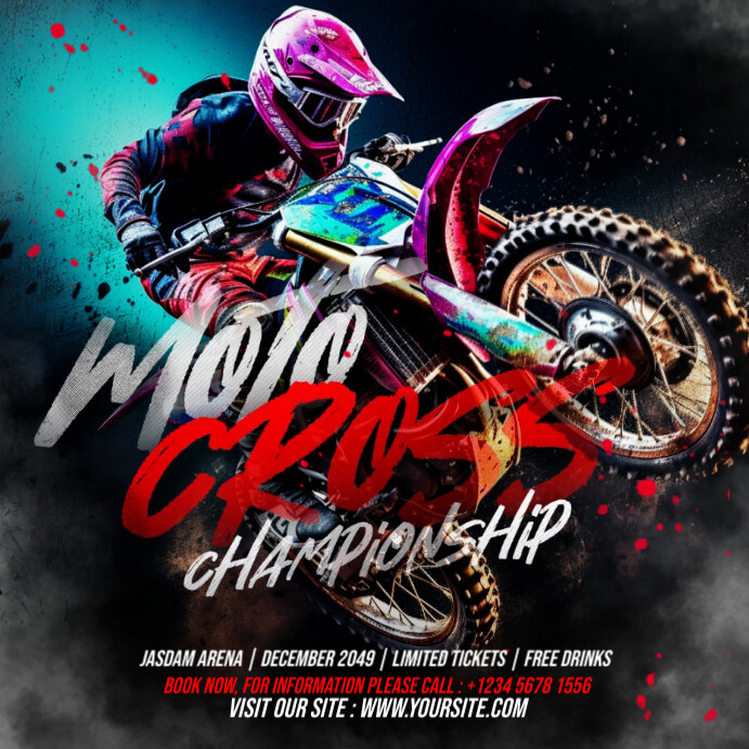 Motocross Templates PosterMyWall Motocross Templates PosterMyWall