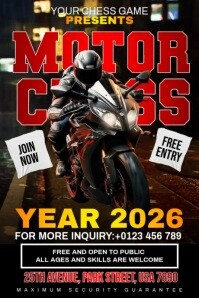 Motor Cross 2025 Poster template