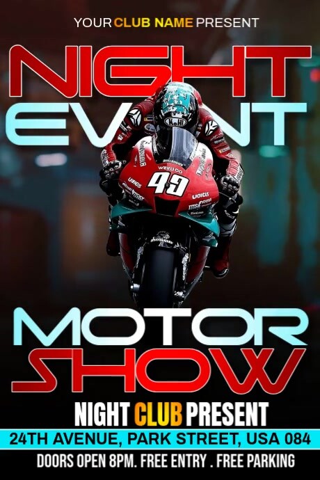 Motor Show Ads Template | PosterMyWall