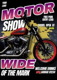 Motor Show A4 template