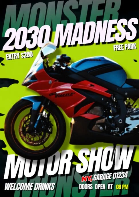 Motor Show Template PosterMyWall motor-show-template-postermywall