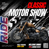 motor show poster template