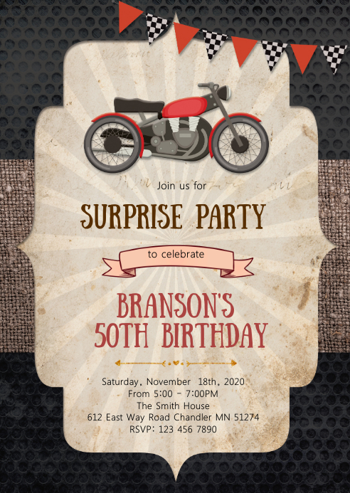 Modele Invitation De Fete D Anniversaire Moto Postermywall Modele Invitation De Fete D Anniversaire Moto Postermywall