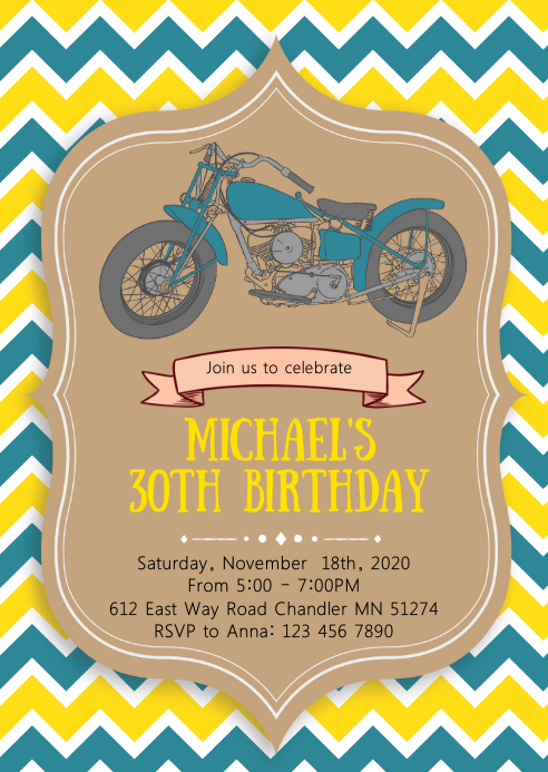 Modele Invitation De Fete D Anniversaire Moto Postermywall Modele Invitation De Fete D Anniversaire Moto Postermywall