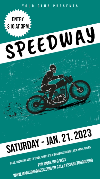 Copy of Motorbike race flyer | PosterMyWall