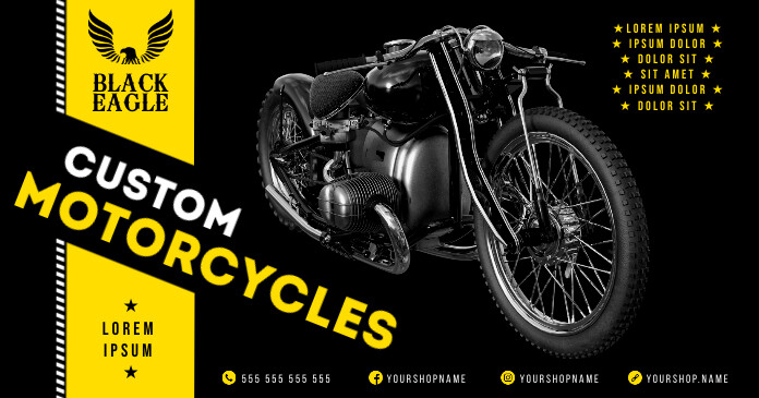 Copy of MOTORCYCLE BANNER | PosterMyWall