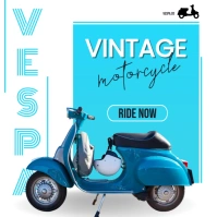 MOTORCYCLE SALE VESPA Instagram Post template