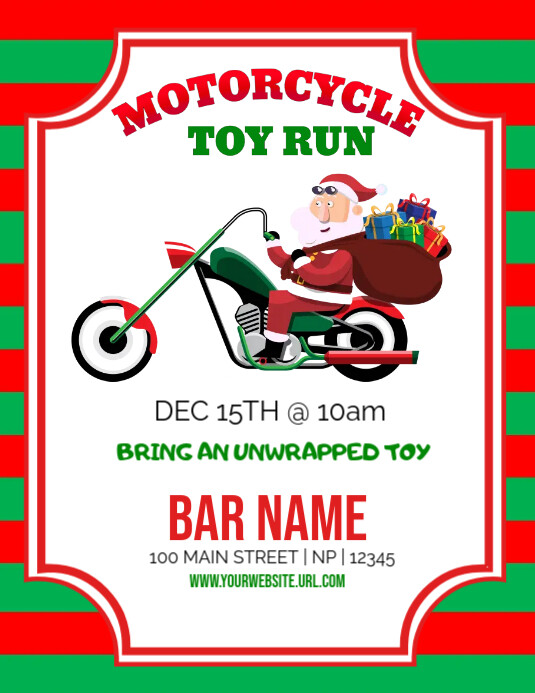 Motorcycle Toy Run Calendar 2025-26 Images References :