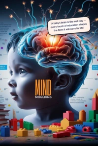 Moulding, mind, baby mind, brain, Mind Poster template