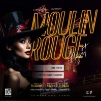 Moulin rouge ad template for Instagram