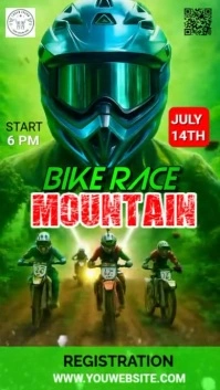 Mountain bike race video template
