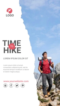 mountain hiking Instagram Story template