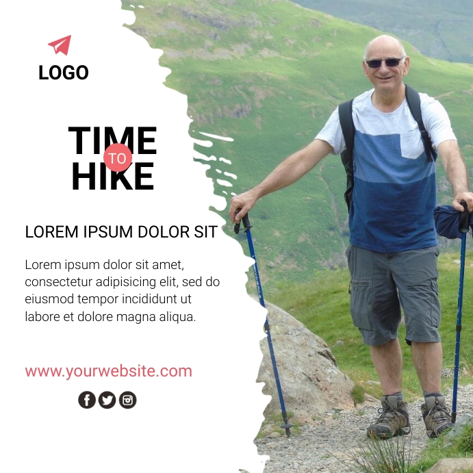Mountain Hiking Template PosterMyWall