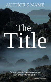 Mountains Novel kindle book cover template Sampul Kindle/Buku