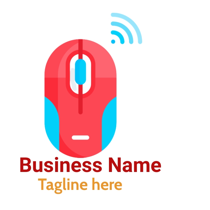 Working Mouse Logo White Mouse Logo Logos Template | PosterMyWall