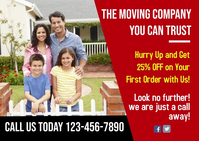 Move Out Card Move In & Out Postcard Template | PosterMyWall