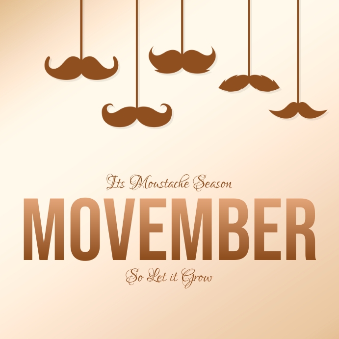 Movember Tile Movember, Movember Post Template | PosterMyWall