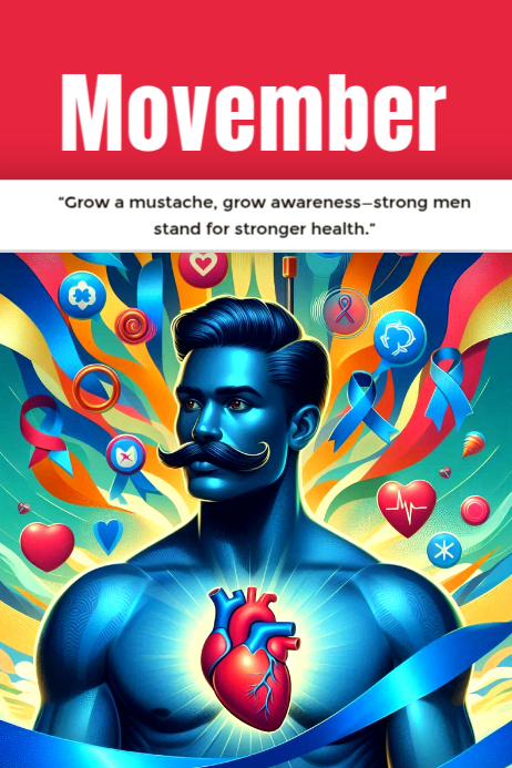 Movember Poster template