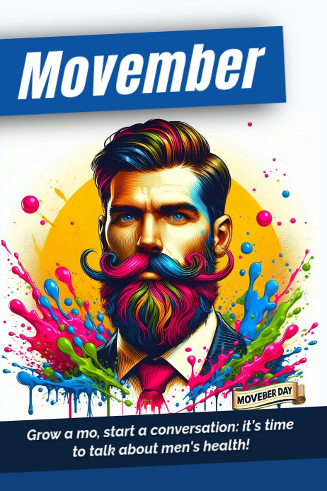 Movember Tile MOVEMBER Template | PosterMyWall