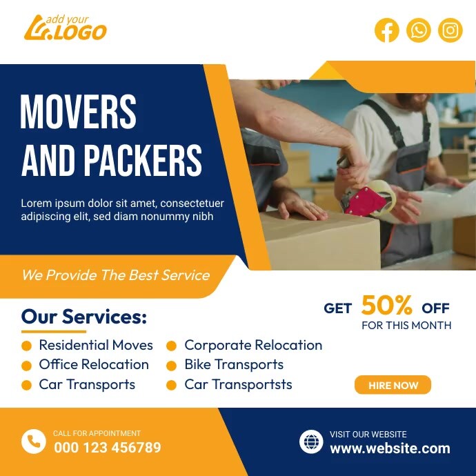 Moving Advertising Examples Movers Ad Template | PosterMyWall