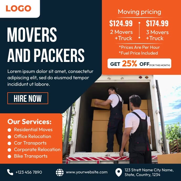 Moving Advertising Examples Movers Ad Template | PosterMyWall