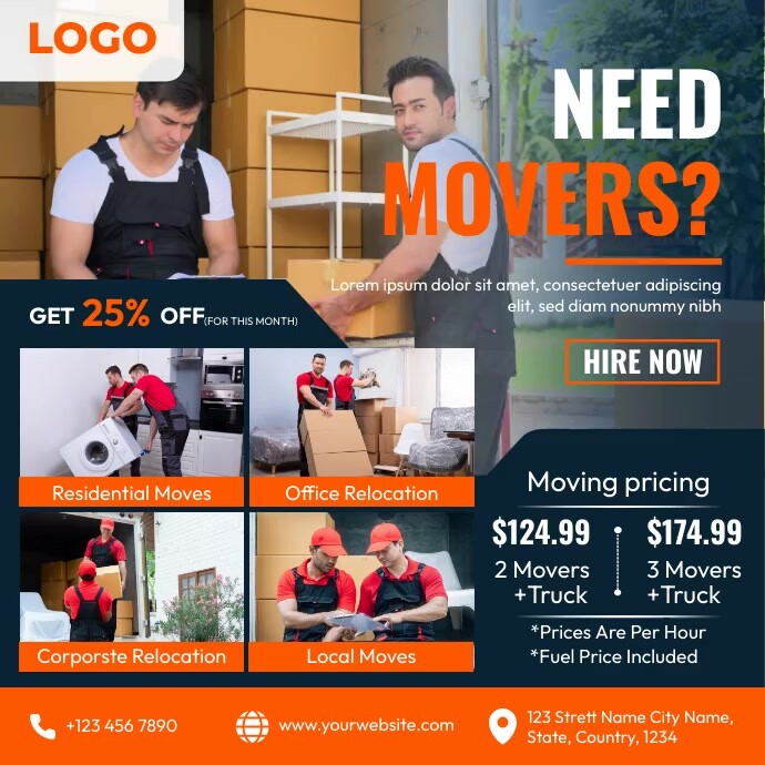 Moving Advertising Examples Movers Ad Template | PosterMyWall