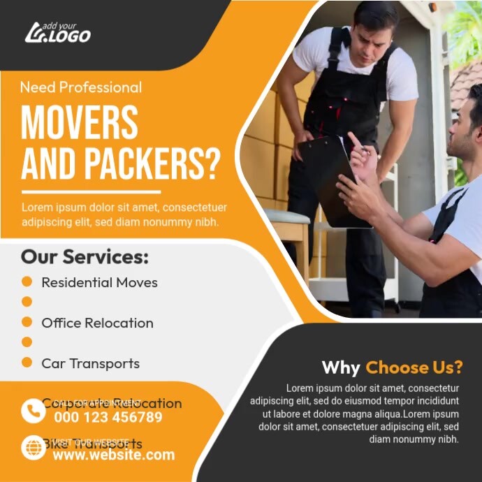 Moving Job Add Movers Ad Template | PosterMyWall