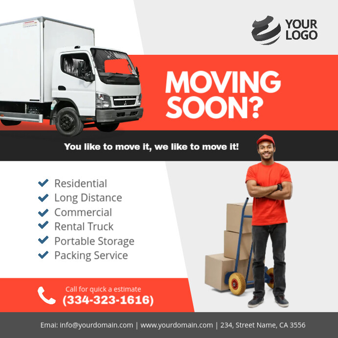 Movers And Packers Instagram Post Template Postermywall