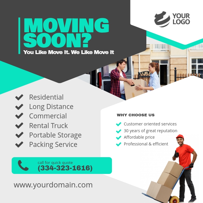 Movers And Packers Instagram Post Template Postermywall