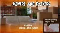 Movers And Packers Video Ads free template Digital Display (16:9)