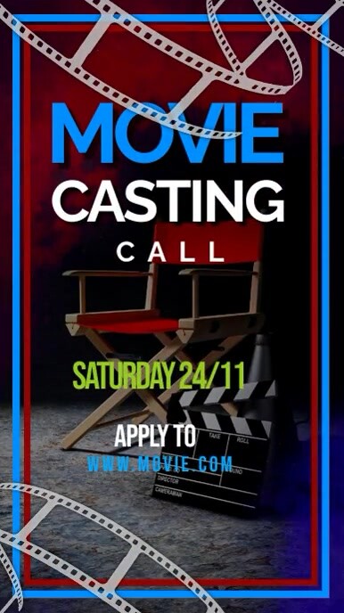 Cast Introduction Posters Movie casting call poster templates | PosterMyWall