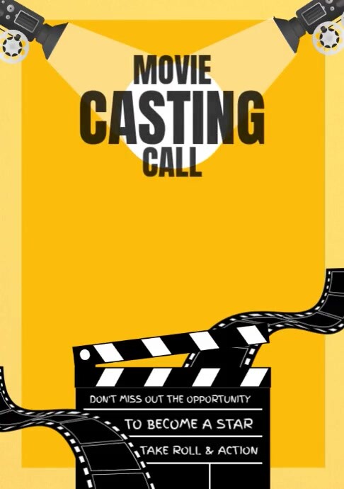 Cast Introduction Movie Casting Video Template | PosterMyWall
