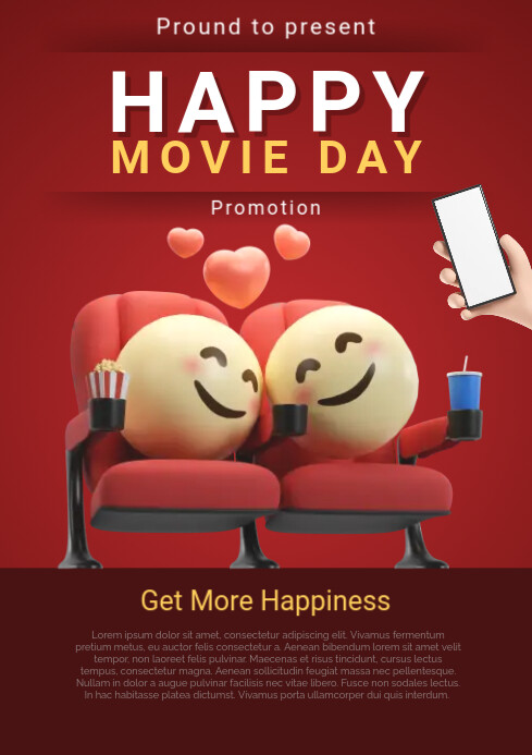 Movie day poster Template | PosterMyWall