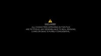 Movie Disclaimer design template Display digitale (16:9)